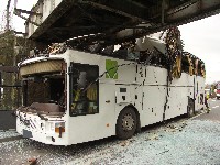 Wypadek autokaru w Świdnicy